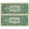 Image 2 : 1957 $1 Star Note Silver Certificate Currency Lot of 2