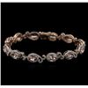 Image 1 : 8.33ctw Morganite and Diamond Bracelet - 14KT Rose Gold