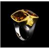 Image 4 : Crayola 8.90ctw Citrine Ring - .925 Silver