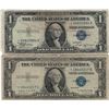 Image 1 : 1935 $1 Star Note Silver Certificate Currency Lot of 2