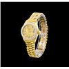 Image 2 : Rolex 18KT Gold President Diamond DateJust Ladies Watch