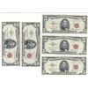 Image 1 : 1963 $5 Red Seal Bill Lot of 10