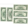 Image 2 : 1963 $5 Red Seal Bill Lot of 10