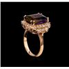 Image 4 : 6.81ct Ametrine and Diamond Ring - 14KT Rose Gold