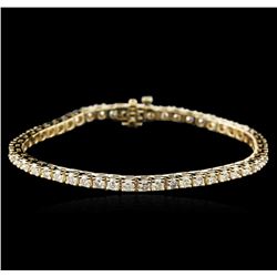 14KT Yellow Gold 6.06ctw Diamond Tennis Bracelet