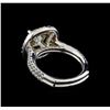 Image 3 : EGL Cert 3.54ctw Diamond Ring - 14KT White Gold