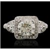 Image 2 : 18KT White Gold 3.01ctw Diamond Ring