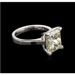 5.00ct EGL USA Certified Diamond Solitaire Ring - Platinum