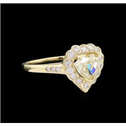 1.60ctw Fancy Light Yellow Diamond Ring - 14KT Yellow Gold