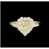 Image 2 : 1.60ctw Fancy Light Yellow Diamond Ring - 14KT Yellow Gold