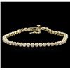 Image 1 : 14KT Yellow Gold 2.00ctw Diamond Tennis Bracelet