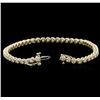 Image 3 : 14KT Yellow Gold 2.00ctw Diamond Tennis Bracelet