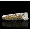 Image 2 : 18KT Two-Tone Gold 2.05ctw Diamond Ring