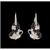 Image 1 : 2.60ctw Black Diamond Earrings - 18KT White Gold