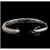 Image 3 : 5.10ctw Diamond Bangle Bracelet - 14KT White Gold