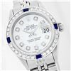 Image 1 : Rolex Stainless Steel Diamond and Sapphire DateJust Ladies Watch