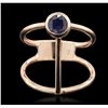Image 2 : 14KT Rose Gold 0.55ct Sapphire Ring