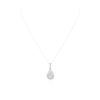 Image 1 : 14KT White Gold 0.77ctw Diamond Pendant With Chain
