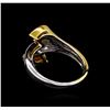 Image 3 : Crayola 2.20ctw Citrine and White Sapphire Ring - .925 Silver