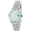 Image 1 : Rolex Stainless Steel Diamond And Emerald DateJust Ladies Watch