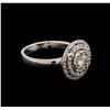 Image 2 : 0.89ctw Diamond Ring - 14KT White Gold