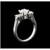 Image 3 : EGL USA Cert 1.77ctw Diamond Ring - 18KT White Gold