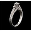 Image 3 : 14KT White Gold 0.67ctw Diamond Ring