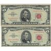 Image 1 : 1963 $5 Red Seal Bill Lot of 2