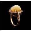 Image 4 : 7.57ct Opal and Diamond Ring - 14KT Rose Gold