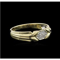 0.03ctw Diamond Ring - 14KT Yellow Gold