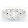 Image 2 : Vera Wang 1.30ctw Diamond and Sapphire Ring - 14KT White Gold
