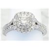 Image 8 : Vera Wang 1.30ctw Diamond and Sapphire Ring - 14KT White Gold