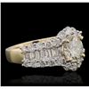 Image 2 : 14KT Yellow Gold 3.43ctw Diamond Ring