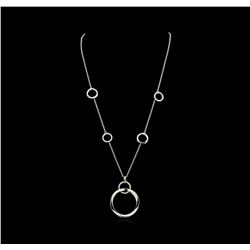 1.01ctw Diamond Necklace - 14KT White Gold