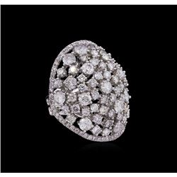 14KT White Gold 6.74ctw Diamond Ring