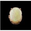 Image 2 : 14KT Rose Gold 12.94ct Opal and Diamond Ring