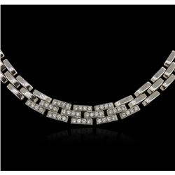 18KT White Gold 0.72ctw Diamond Necklace