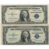 Image 1 : 1935 $1 Star Note Silver Certificate Currency Lot of 2