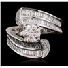 Image 3 : 18KT White Gold 2.56ctw Diamond Ring