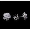 Image 2 : 1.33ctw Diamond Stud Earrings - 14KT White Gold