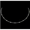 Image 1 : 1.13ctw Diamond Necklace - 18KT White Gold
