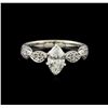 Image 2 : 1.30ctw Diamond Ring - 18KT White Gold