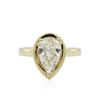 Image 2 : 14KT Yellow Gold 1.71ct Pear Cut Diamond Solitaire Ring