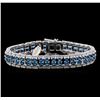 Image 1 : Crayola 16.72ctw Blue Topaz Bracelet - .925 Silver