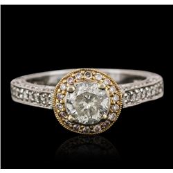 18KT Two-Tone Gold 1.39ctw Diamond Ring