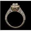 Image 3 : 18KT Two-Tone Gold 1.39ctw Diamond Ring