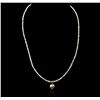 Image 2 : 14KT Yellow Gold 21.73ctw Rough Diamond Necklace With Charm