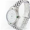 Image 2 : Rolex Stainless Steel 1.00ctw Diamond and Emerald DateJust Men's Watch