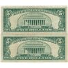 Image 2 : 1963 $5 Red Seal Bill Lot of 2