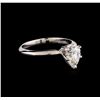 Image 1 : 1.02ct Diamond Solitaire Ring - 14KT White Gold